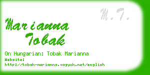 marianna tobak business card